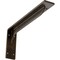 Ekena Millwork Embrey Steel Bracket, Antiqued Brass 2"W x 14"D x 5 1/4"H BKTM02X14X05EBABS - alternate 1